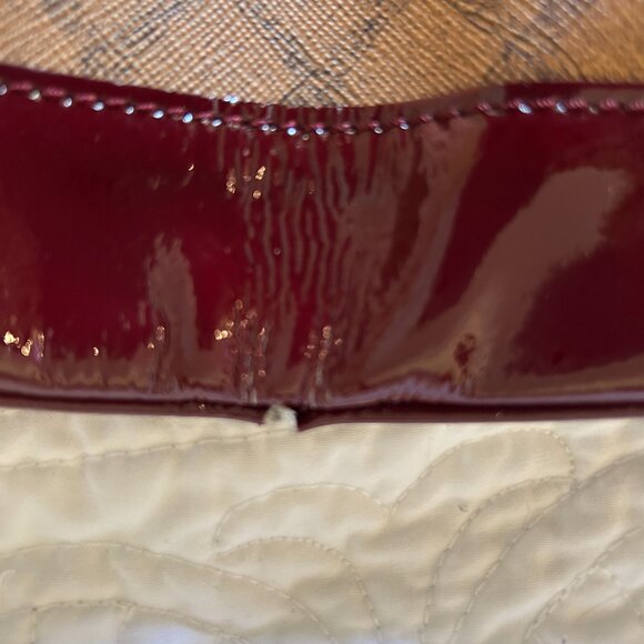 Vintage L.A.M.B. Gwen Stefani Carlisle Lipstick Convertible Clutch Leather/PVC - Picture 13 of 16